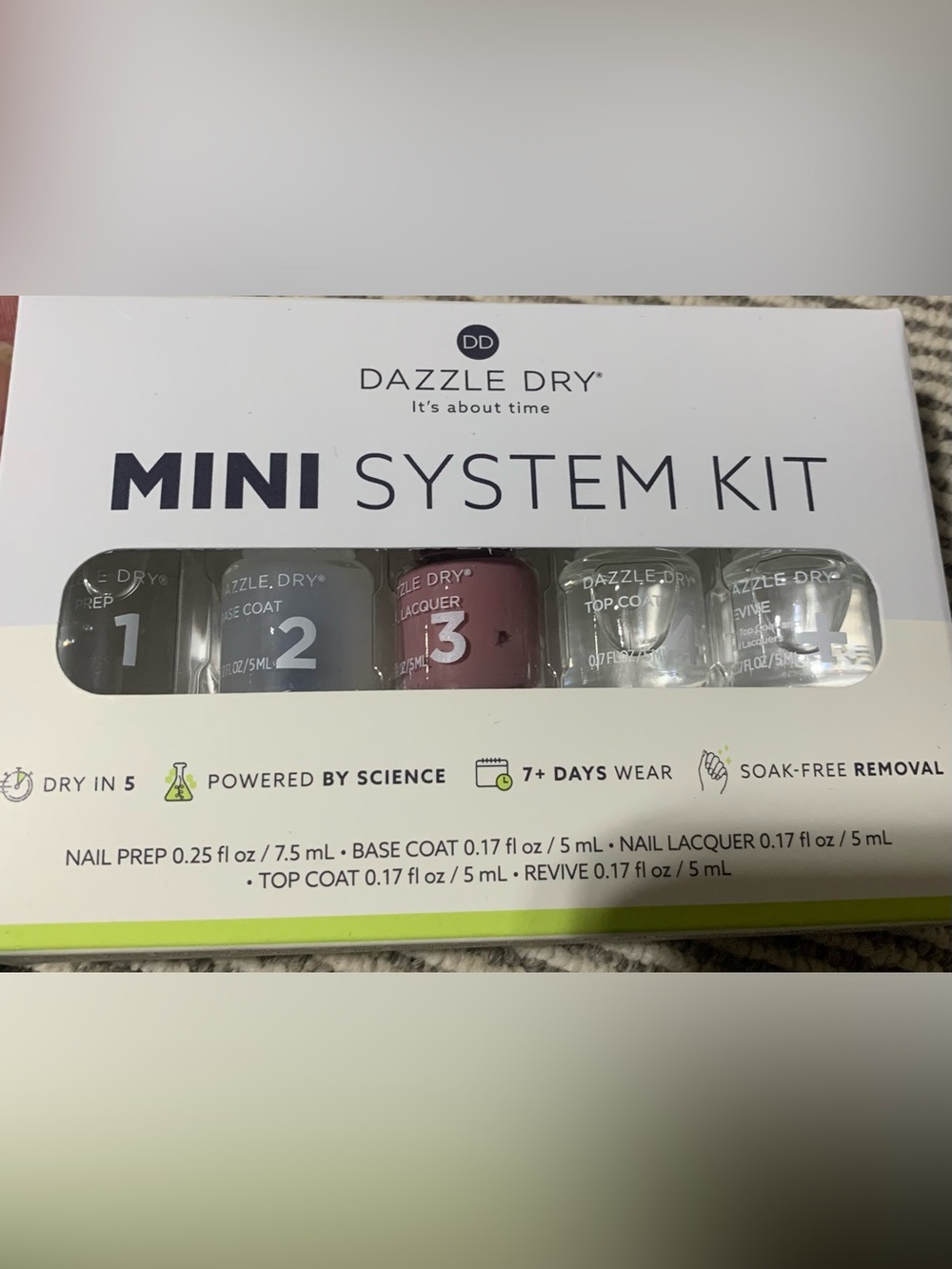 Dazzle Dry Mini System Kit - Visionary Nail Lacquer & Clear Coats